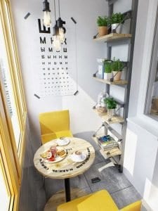 Küçük Balkon Dekorasyonu İçin Örnekler - Resim 57