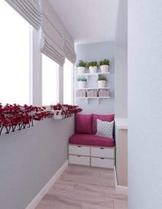 Küçük Balkon Dekorasyonu İçin Örnekler - Resim 83
