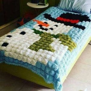 Örgü Yatak Örtüsü Modelleri - Resim 12