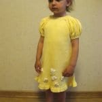 Yakadan Başlama Örgü Çocuk Elbisesi 83