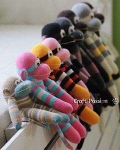 Çoraptan Maymun Yapılışı - Resim 34