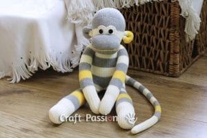 Çoraptan Maymun Yapılışı - Resim 35