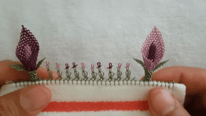 Mini Gala Çiçeği Yapımı İğne Oyası