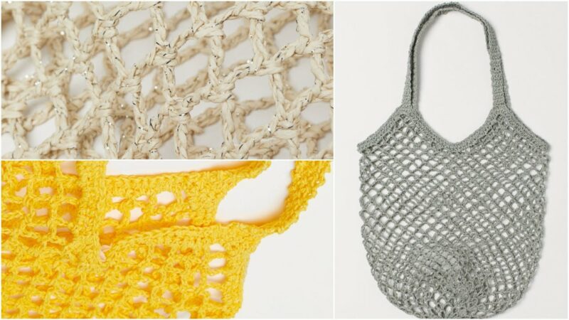 El Yapımı File Çanta 6