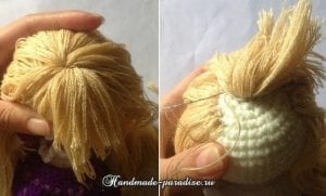 Amigurumi Örgü Saç Yapımı - Resim 11