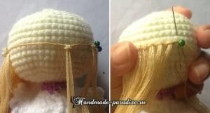 Amigurumi Örgü Saç Yapımı - Resim 9