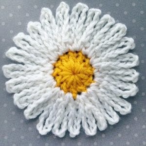 Papatyalı Zikzak Örgü Yastık Yapılışı - Resim 19