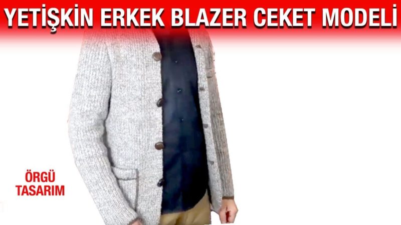 Erkekler İçin Örgü Ceket Yapılışı 2