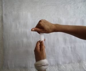 Yün Keçeden Gül Yapımı - Resim 7