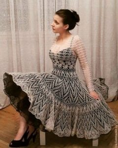 Angora Örgü Elbise Modelleri 88