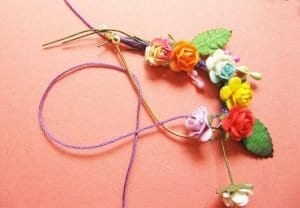 Çiçekli Halka Küpe Yapılışı - Resim 16