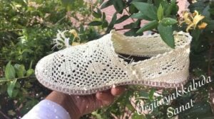 Örgü Dantel Ayakkabı Yapımı