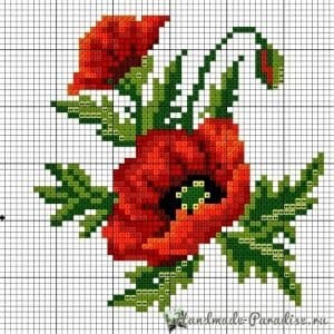 Kanaviçe Gelincik Şablonları - Resim 11