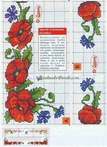 Kanaviçe Gelincik Şablonları - Resim 21