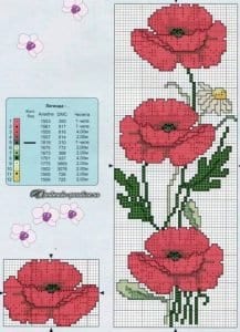 Kanaviçe Gelincik Şablonları - Resim 40