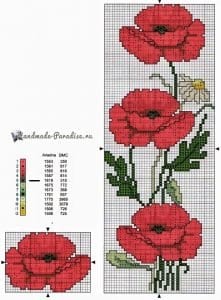 Kanaviçe Gelincik Şablonları - Resim 44