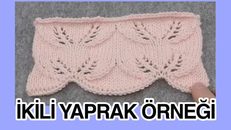 Örgü Yapraklı Hırka Nasıl Örülür? 12