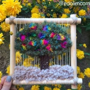 Dokuma Ağaç Modelleri - Dimensional Weaving #woventreehanging 12