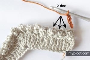 Fıstıklı Zikzak Örgü Modeli Yapılışı - Resim 10