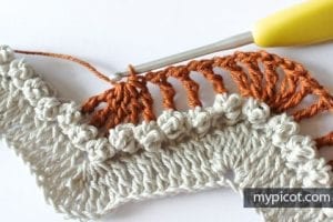 Fıstıklı Zikzak Örgü Modeli Yapılışı - Resim 13