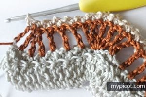 Fıstıklı Zikzak Örgü Modeli Yapılışı - Resim 15