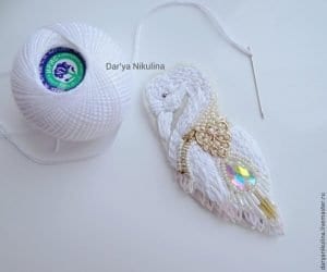 Kuğu Broş Yapımı - Resim 15