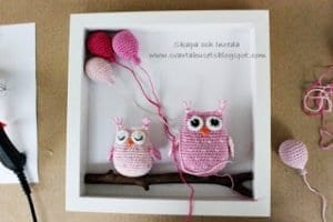 Amigurumi Baykuş Pano Yapılışı - Resim 19