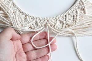 Makrome Duvar Süsü Yapımı - Resim 35