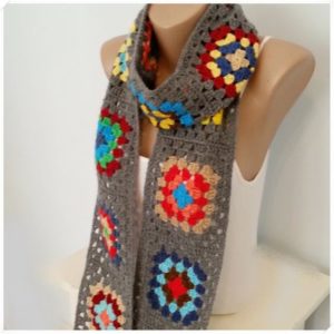 Motifli Örgü Atkı Modelleri - Resim 21