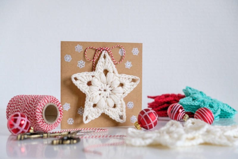 Örgü Kar Tanesi Yapımı 3