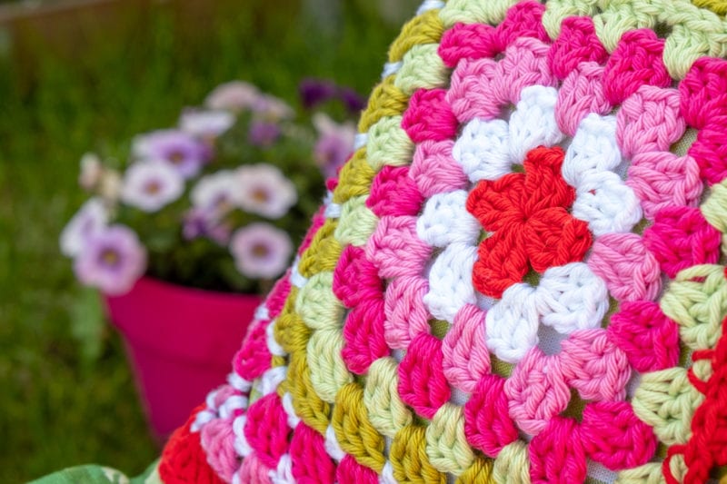 Örgü Kırlent Yapımı Anlatımlı 4