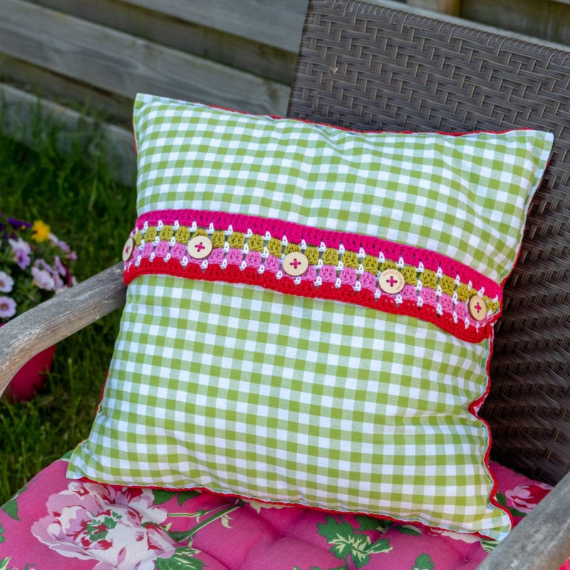 Örgü Kırlent Yapımı Anlatımlı 6