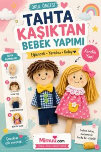 Tahta Kaşıktan Bebek Yapımı 5