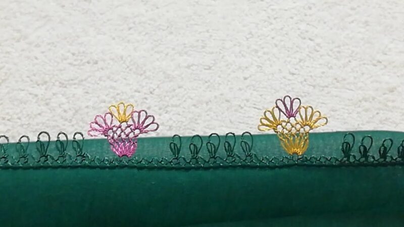 Yeşil Yazmaya İğne Oyası Modelleri