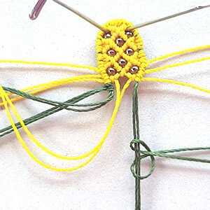 Makrome Ananas Küpe Nasıl Yapılır? - Makrome Ananas Nasıl Yapılır? 13