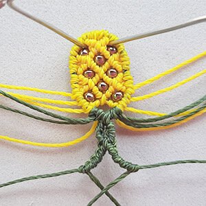 Makrome Ananas Küpe Nasıl Yapılır? - Makrome Ananas Nasıl Yapılır? 16