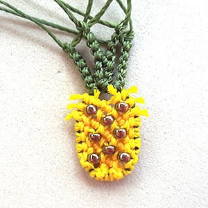 Makrome Ananas Küpe Nasıl Yapılır? - Makrome Ananas Nasıl Yapılır? 18