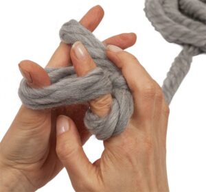 Örgü Düğüm Yastık Yapılışı - Resim 20