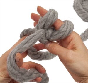 Örgü Düğüm Yastık Yapılışı - Resim 22