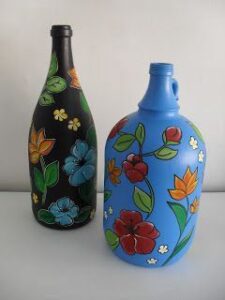 Cam Şişe Boyama - Resim 4