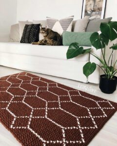 Örgü Halı Modelleri ve Yapılışı - Resim 20