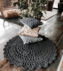 Yuvarlak Halı Paspas Modelleri - Resim 20