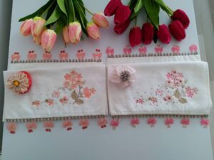 Çeyiz Kıskandıran İğne Oyası Havlu Kenarları - Resim 3