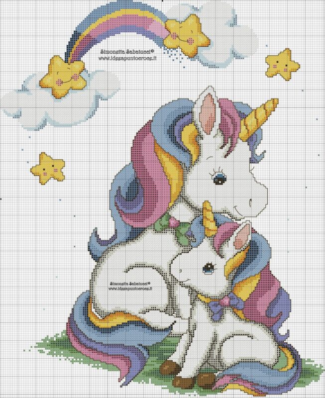 Kanaviçe Unicorn Şeması 2