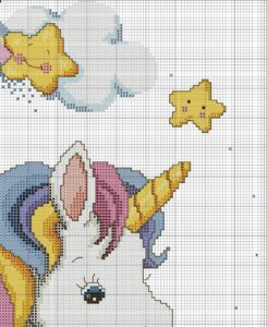 Kanaviçe Unicorn Şeması 5
