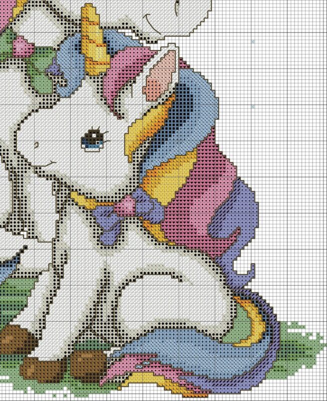 Kanaviçe Unicorn Şeması 6