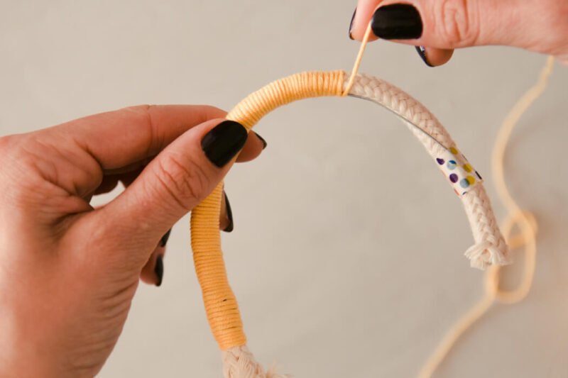 Makrome Gökkuşağı Yapımı 5