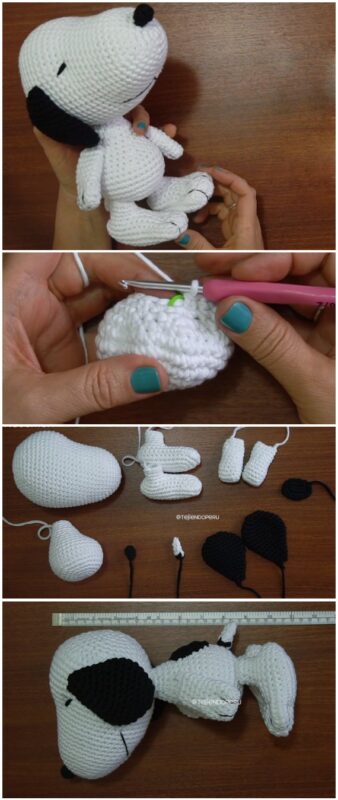 Amigurumi Snoopy Yapımı 2