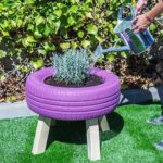 Garden Decoration with Car Tire 77