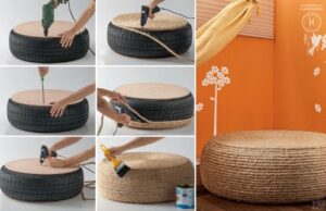 Araba Lastiği ile Bahçe Dekorasyonu - Resim 9